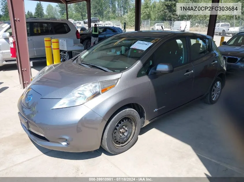 2015 Nissan Leaf S VIN: 1N4AZ0CP2FC303684 Lot: 39910981