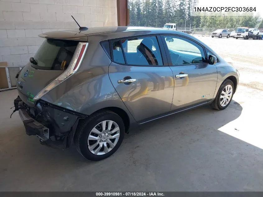 2015 Nissan Leaf S VIN: 1N4AZ0CP2FC303684 Lot: 39910981