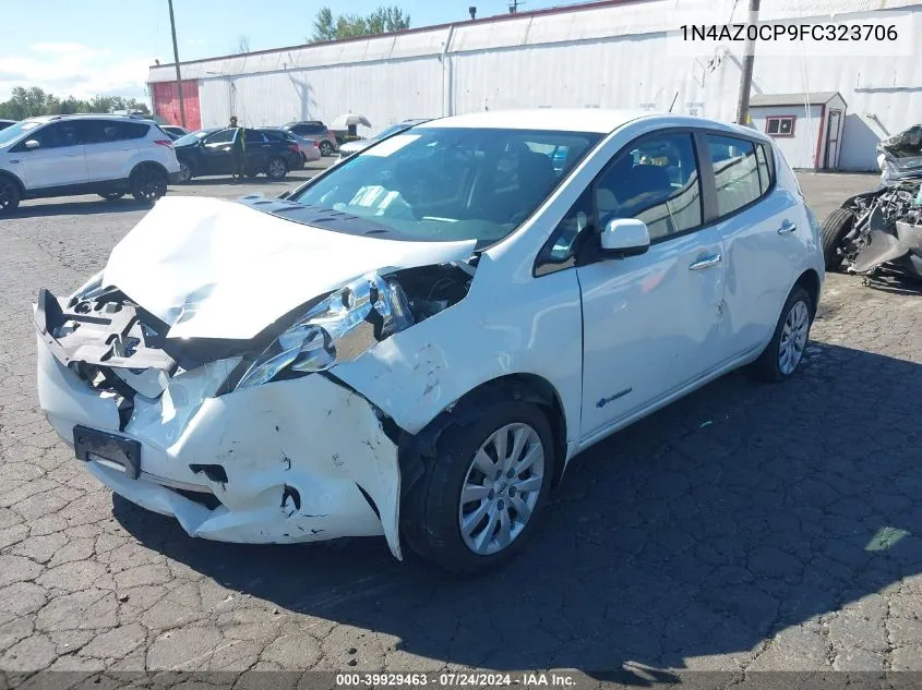 1N4AZ0CP9FC323706 2015 Nissan Leaf S