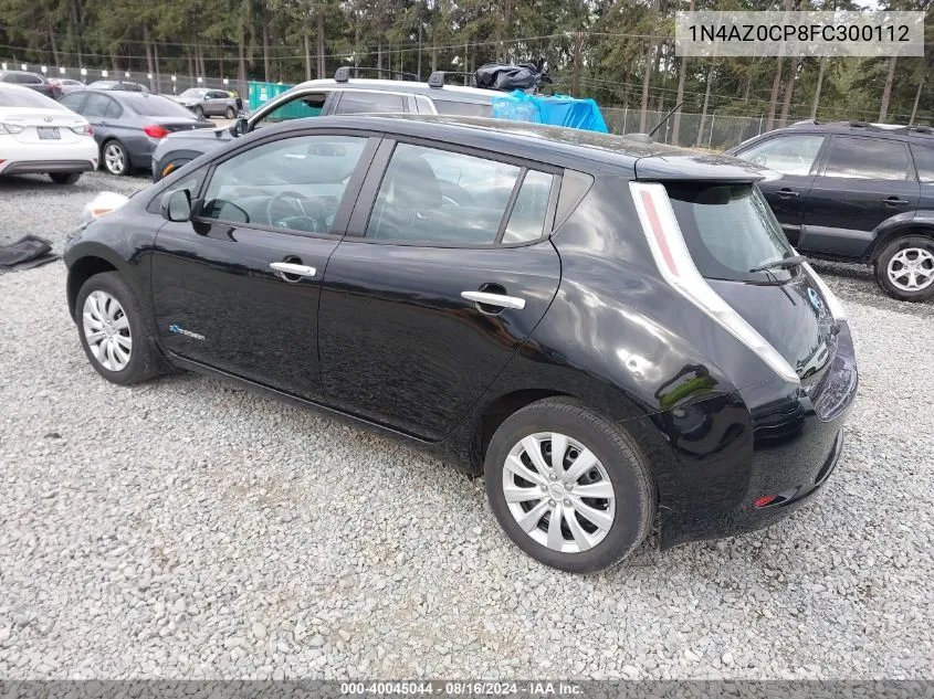 1N4AZ0CP8FC300112 2015 Nissan Leaf S