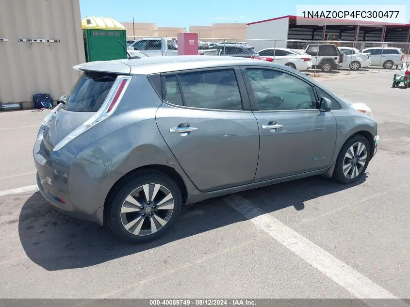 2015 Nissan Leaf Sl VIN: 1N4AZ0CP4FC300477 Lot: 40089749