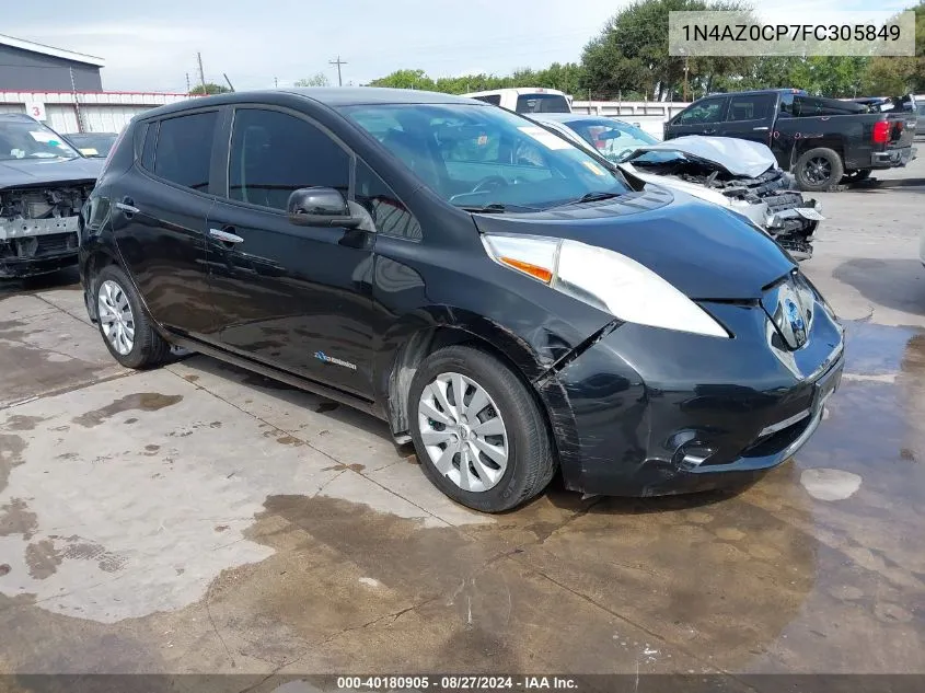 1N4AZ0CP7FC305849 2015 Nissan Leaf S