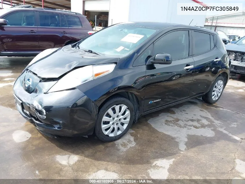 1N4AZ0CP7FC305849 2015 Nissan Leaf S