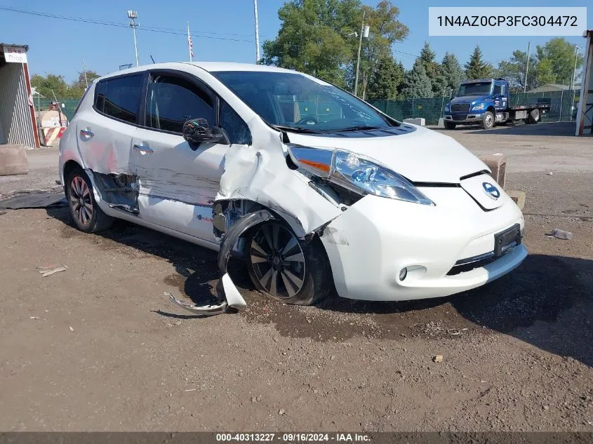 2015 Nissan Leaf S/Sv/Sl VIN: 1N4AZ0CP3FC304472 Lot: 40313227