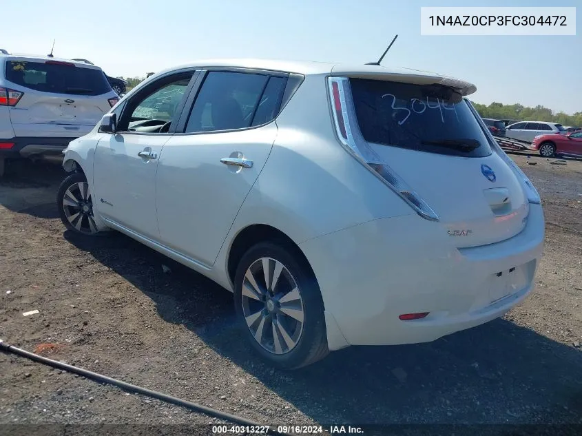 1N4AZ0CP3FC304472 2015 Nissan Leaf S/Sv/Sl