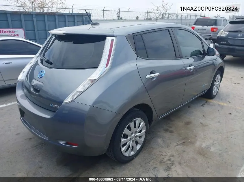 2015 Nissan Leaf S VIN: 1N4AZ0CP0FC320824 Lot: 40334861