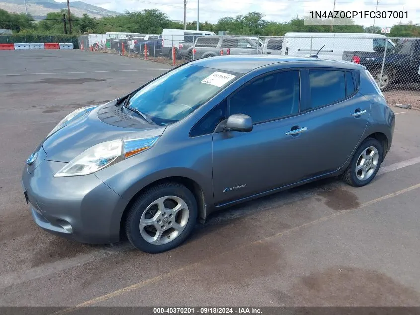 2015 Nissan Leaf Sv VIN: 1N4AZ0CP1FC307001 Lot: 40370201