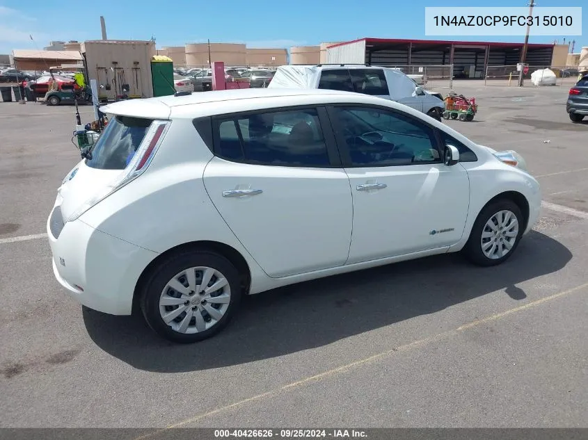 1N4AZ0CP9FC315010 2015 Nissan Leaf S