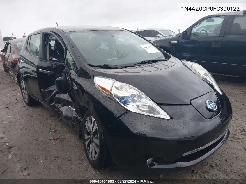 2015 Nissan Leaf Sl VIN: 1N4AZ0CP0FC300122 Lot: 40451603