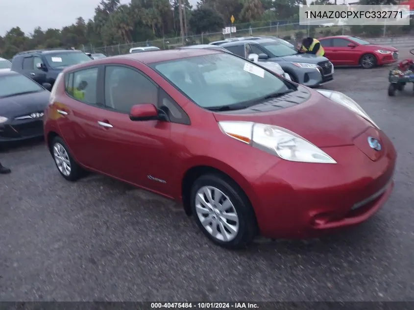 1N4AZ0CPXFC332771 2015 Nissan Leaf S/Sv/Sl