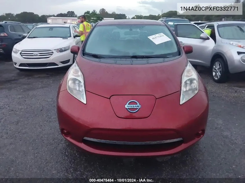 1N4AZ0CPXFC332771 2015 Nissan Leaf S/Sv/Sl