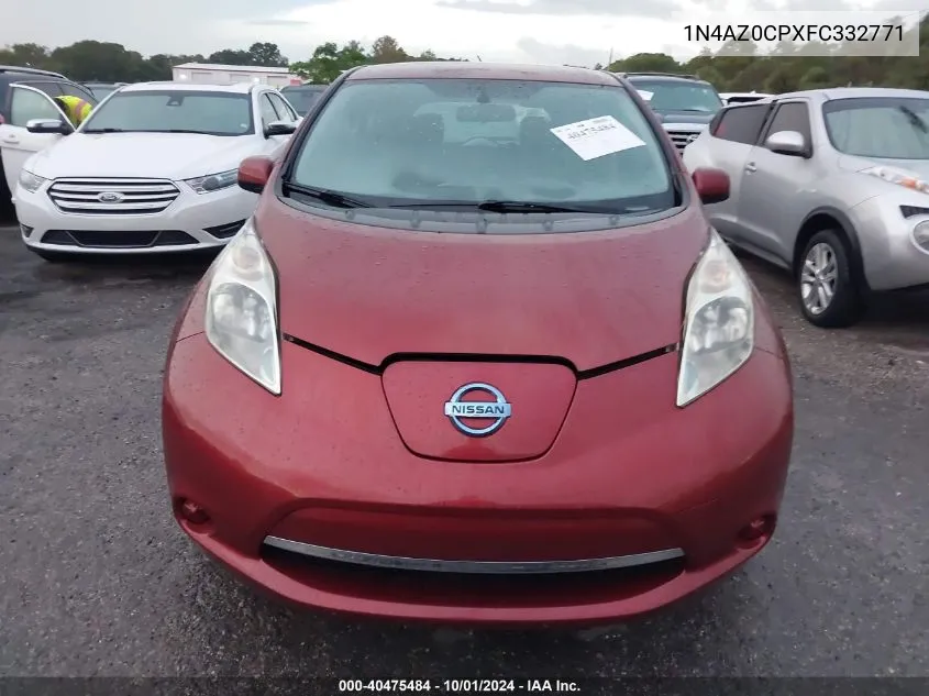 1N4AZ0CPXFC332771 2015 Nissan Leaf S/Sv/Sl