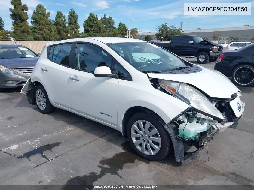 2015 Nissan Leaf S VIN: 1N4AZ0CP9FC304850 Lot: 40535477