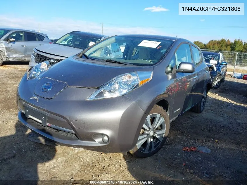 2015 Nissan Leaf Sv VIN: 1N4AZ0CP7FC321808 Lot: 40607376