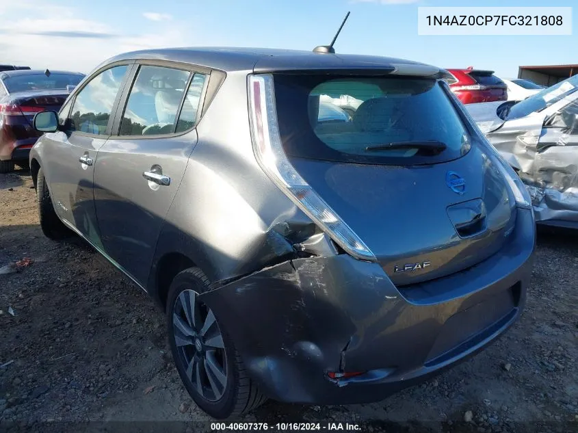 1N4AZ0CP7FC321808 2015 Nissan Leaf Sv