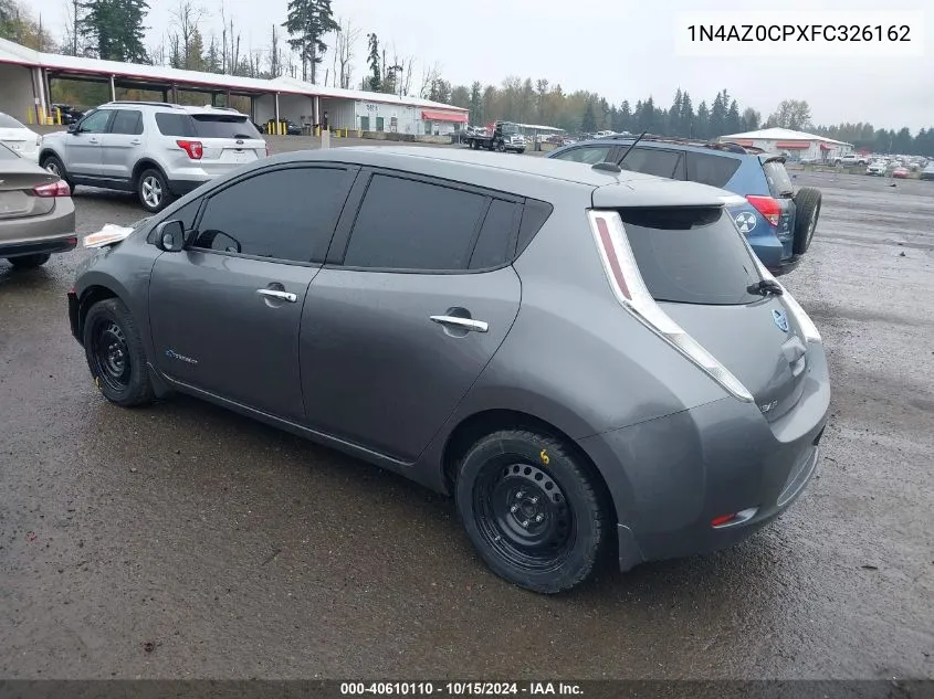 1N4AZ0CPXFC326162 2015 Nissan Leaf S