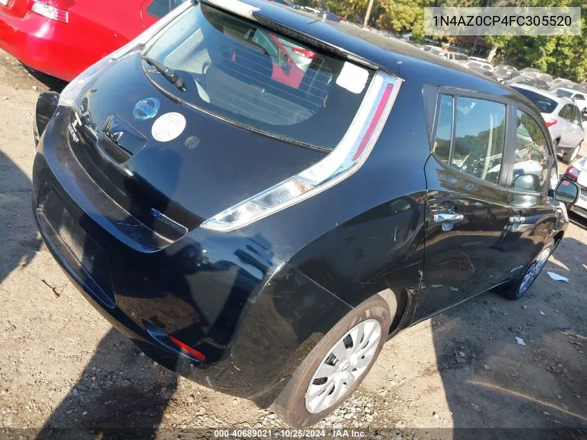 2015 Nissan Leaf S VIN: 1N4AZ0CP4FC305520 Lot: 40689021