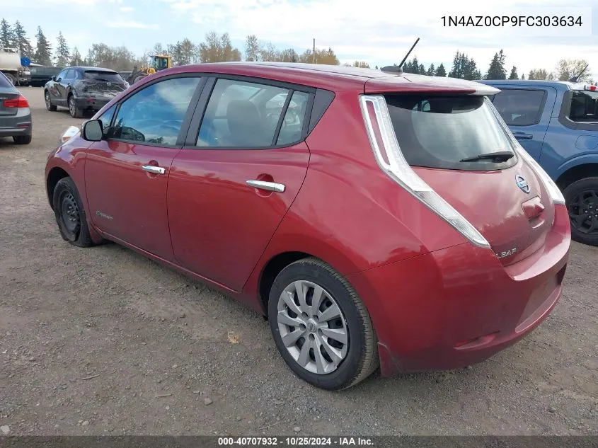 1N4AZ0CP9FC303634 2015 Nissan Leaf S