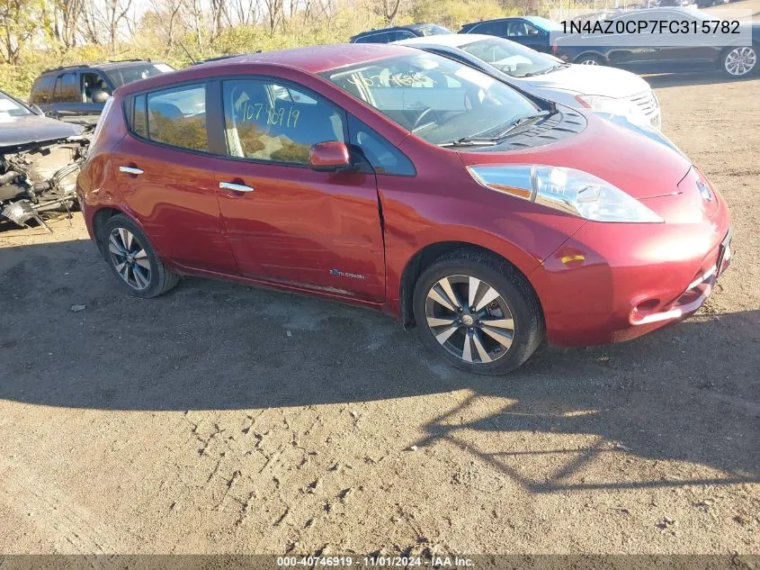 2015 Nissan Leaf S/Sl/Sv VIN: 1N4AZ0CP7FC315782 Lot: 40746919