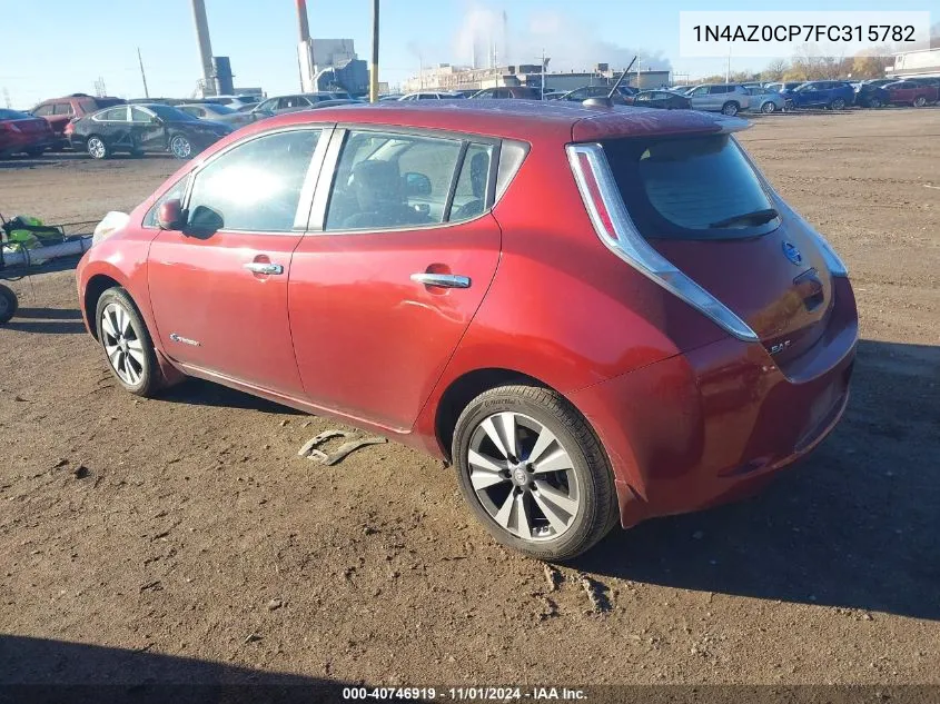 1N4AZ0CP7FC315782 2015 Nissan Leaf S/Sl/Sv