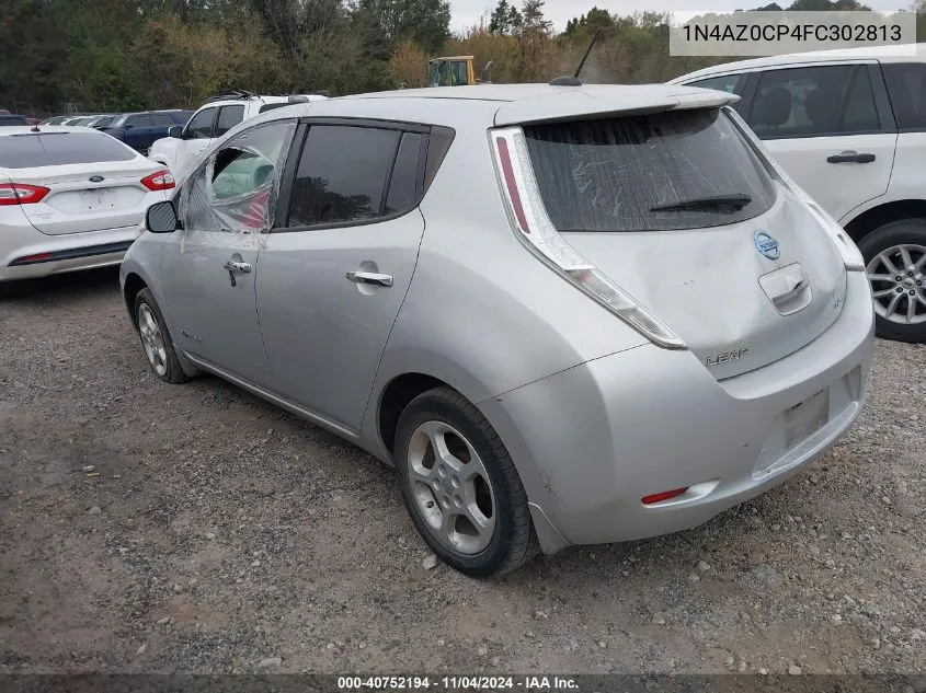 2015 Nissan Leaf Sv VIN: 1N4AZ0CP4FC302813 Lot: 40752194