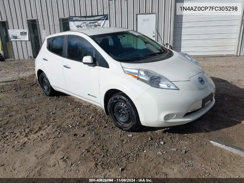 2015 Nissan Leaf S VIN: 1N4AZ0CP7FC305298 Lot: 40826794