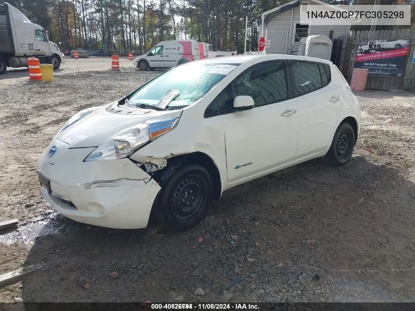 2015 Nissan Leaf S VIN: 1N4AZ0CP7FC305298 Lot: 40826794