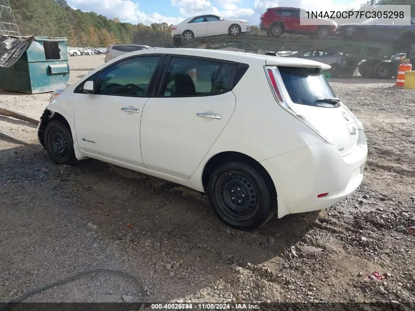 2015 Nissan Leaf S VIN: 1N4AZ0CP7FC305298 Lot: 40826794