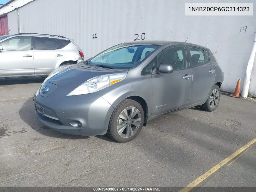 1N4BZ0CP6GC314323 2016 Nissan Leaf Sv