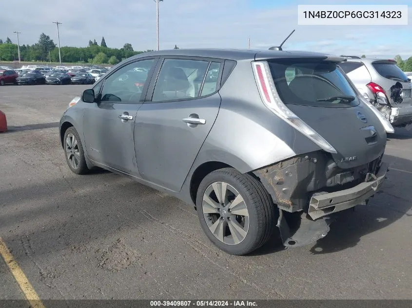 1N4BZ0CP6GC314323 2016 Nissan Leaf Sv