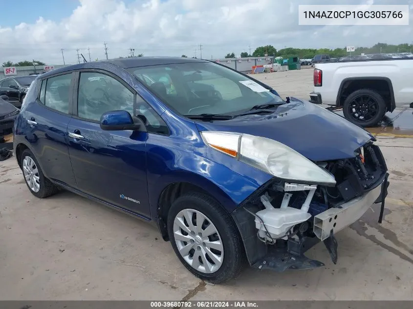 1N4AZ0CP1GC305766 2016 Nissan Leaf S