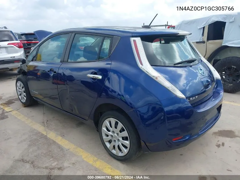 1N4AZ0CP1GC305766 2016 Nissan Leaf S