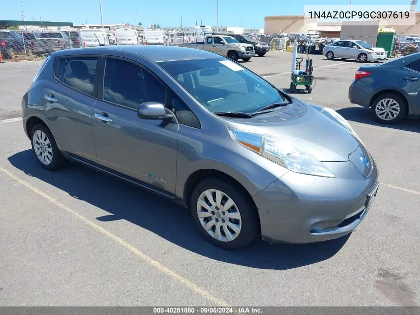 2016 Nissan Leaf S VIN: 1N4AZ0CP9GC307619 Lot: 40281880