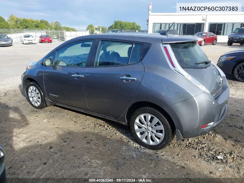 1N4AZ0CP6GC307383 2016 Nissan Leaf S