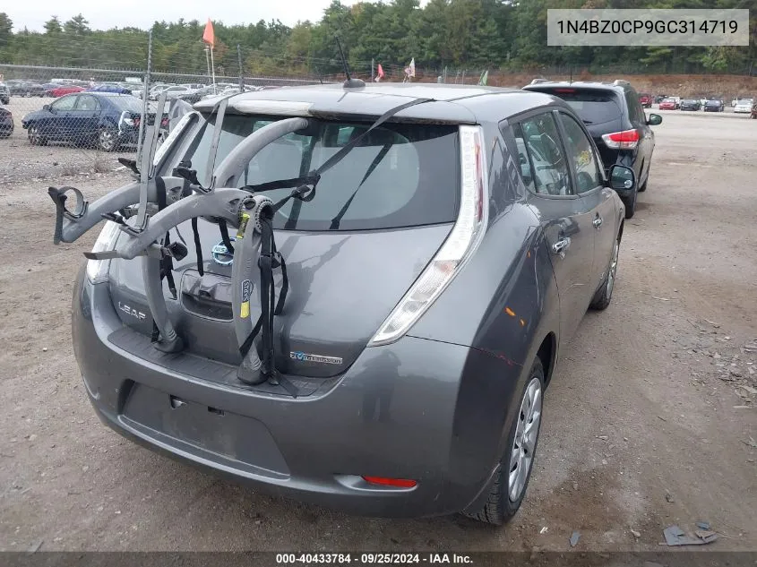 2016 Nissan Leaf S VIN: 1N4BZ0CP9GC314719 Lot: 40433784