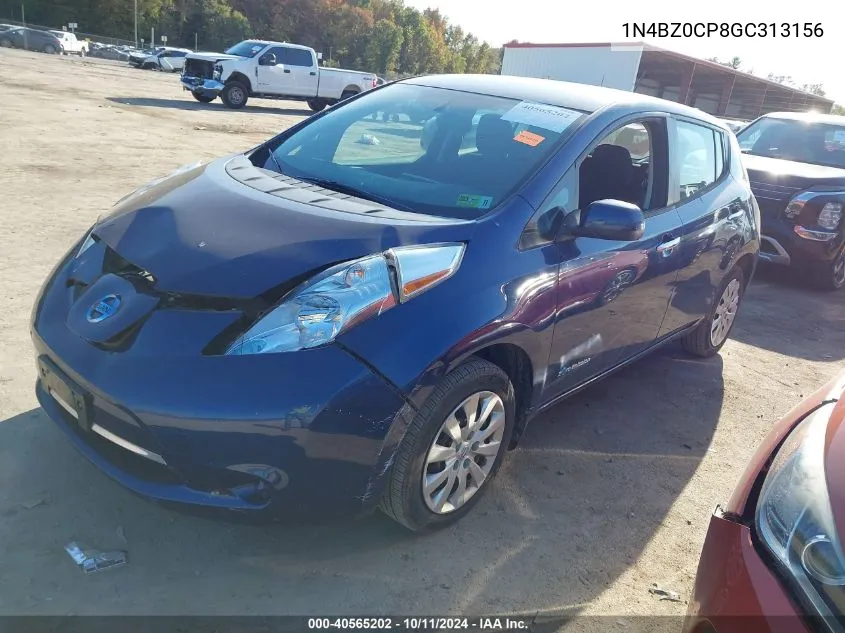 2016 Nissan Leaf S VIN: 1N4BZ0CP8GC313156 Lot: 40565202