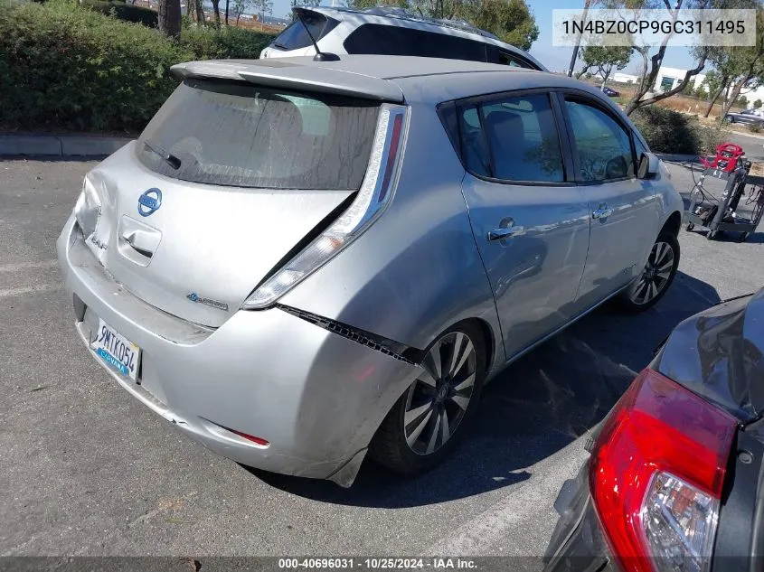 2016 Nissan Leaf Sl VIN: 1N4BZ0CP9GC311495 Lot: 40696031