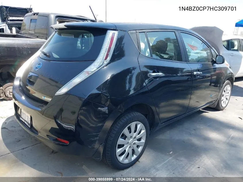 2017 Nissan Leaf S VIN: 1N4BZ0CP7HC309701 Lot: 39855999