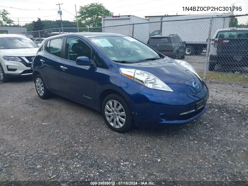 2017 Nissan Leaf S VIN: 1N4BZ0CP2HC301795 Lot: 39859010