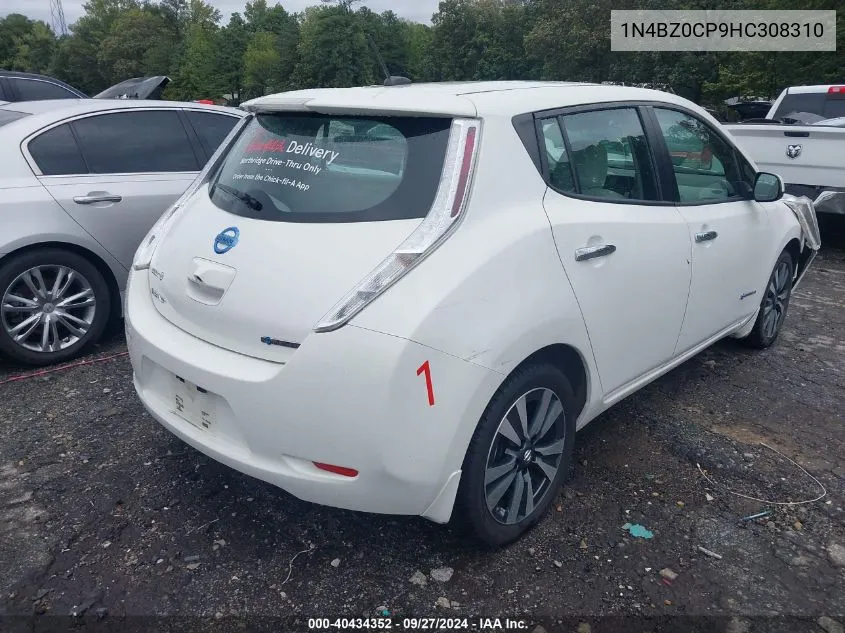 2017 Nissan Leaf Sv VIN: 1N4BZ0CP9HC308310 Lot: 40434352