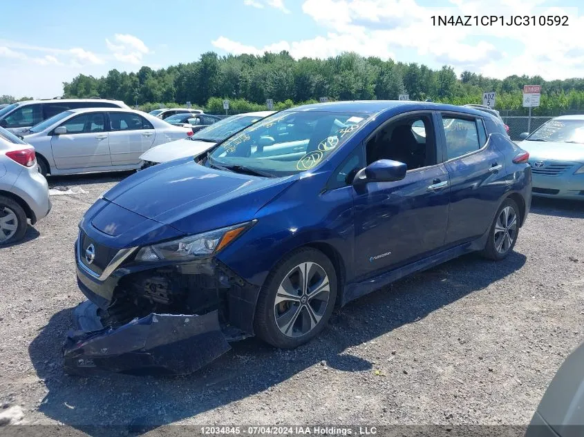 2018 Nissan Leaf S/Sv/Sl VIN: 1N4AZ1CP1JC310592 Lot: 12034845