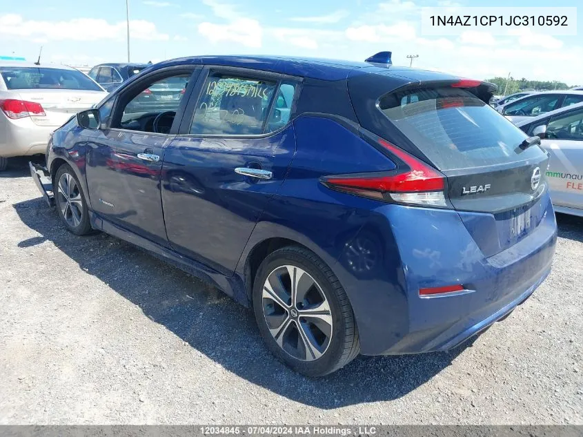 2018 Nissan Leaf S/Sv/Sl VIN: 1N4AZ1CP1JC310592 Lot: 12034845