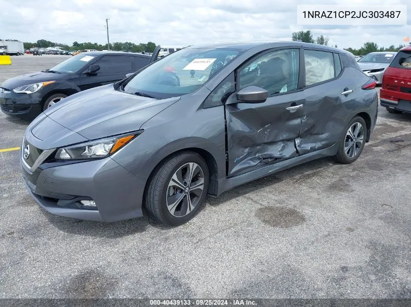 2018 Nissan Leaf VIN: 1NRAZ1CP2JC303487 Lot: 40439133