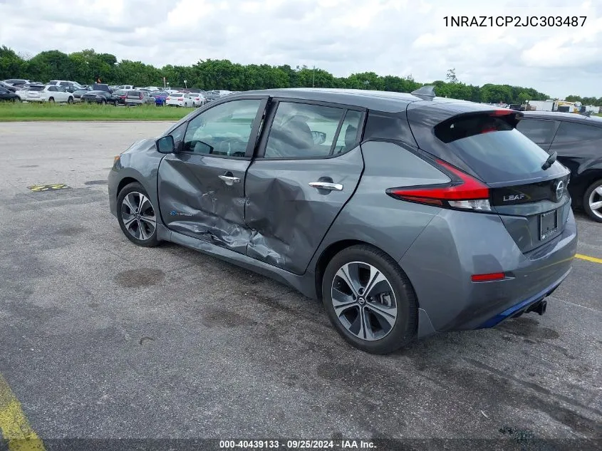 2018 Nissan Leaf VIN: 1NRAZ1CP2JC303487 Lot: 40439133