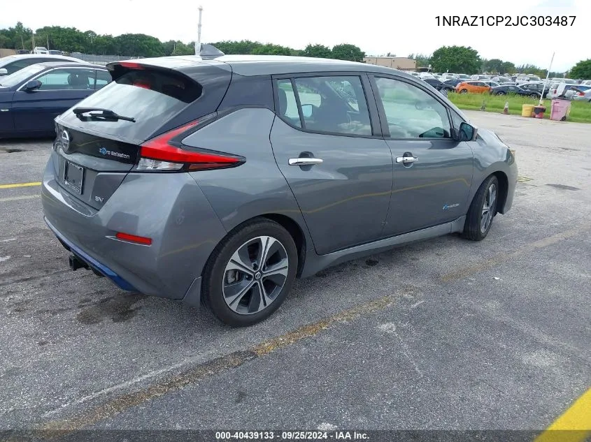 2018 Nissan Leaf VIN: 1NRAZ1CP2JC303487 Lot: 40439133