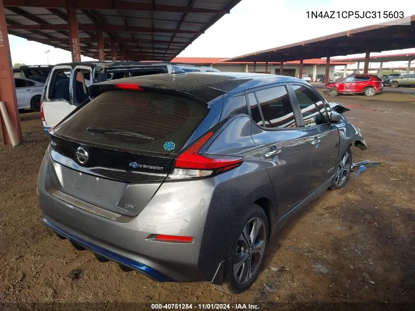 2018 Nissan Leaf Sv VIN: 1N4AZ1CP5JC315603 Lot: 40751254