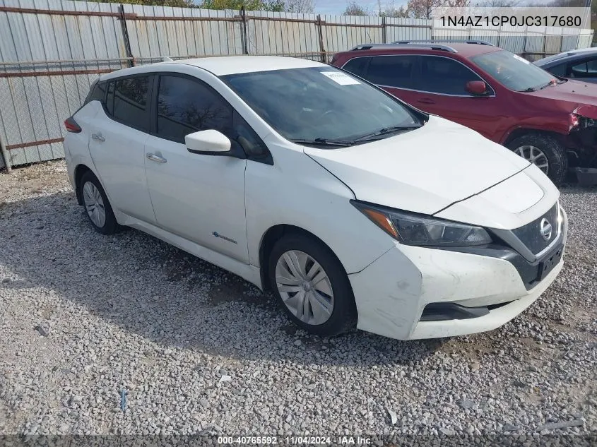 2018 Nissan Leaf S VIN: 1N4AZ1CP0JC317680 Lot: 40765592