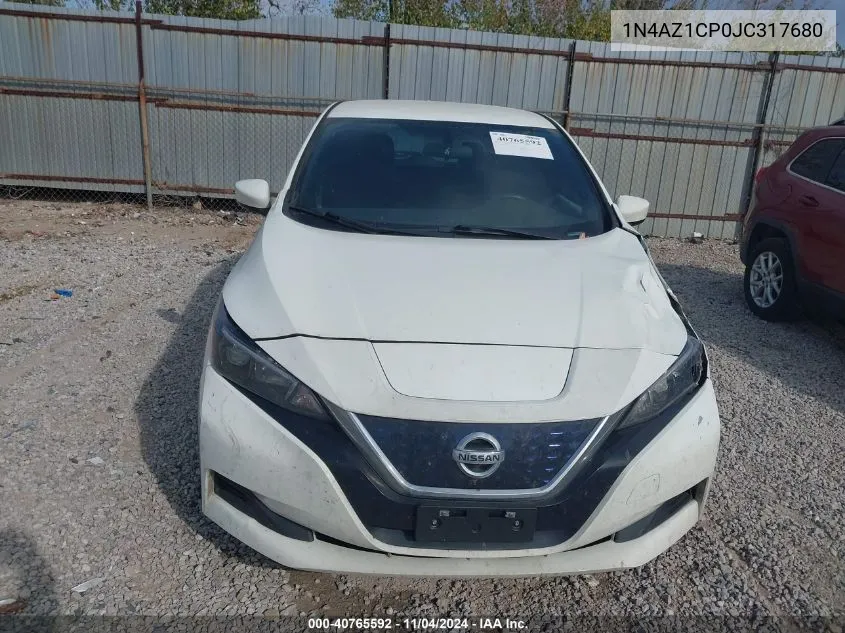 2018 Nissan Leaf S VIN: 1N4AZ1CP0JC317680 Lot: 40765592