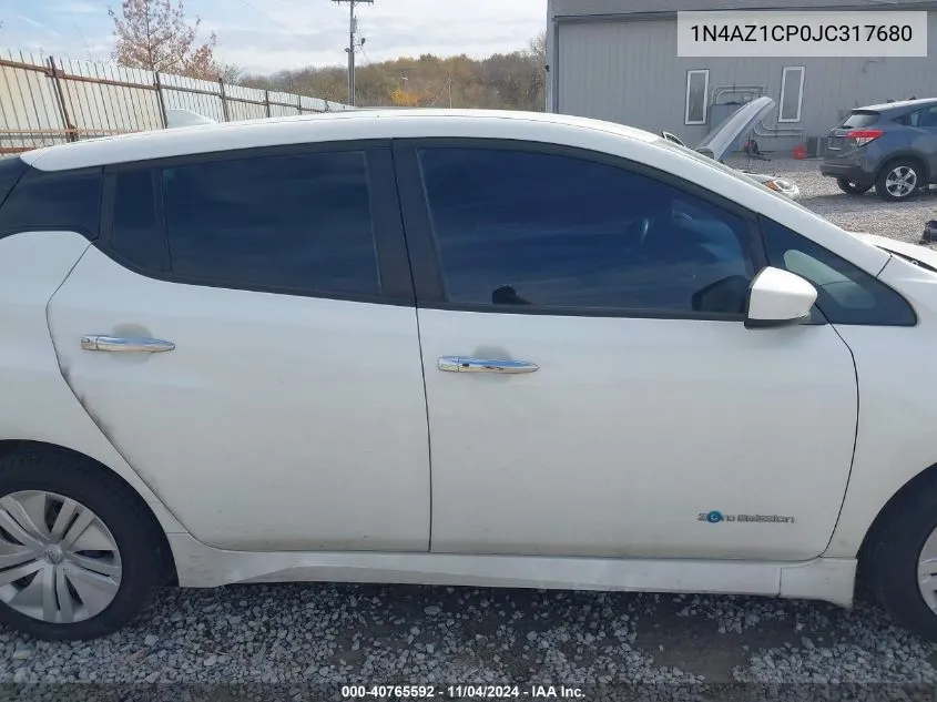 2018 Nissan Leaf S VIN: 1N4AZ1CP0JC317680 Lot: 40765592