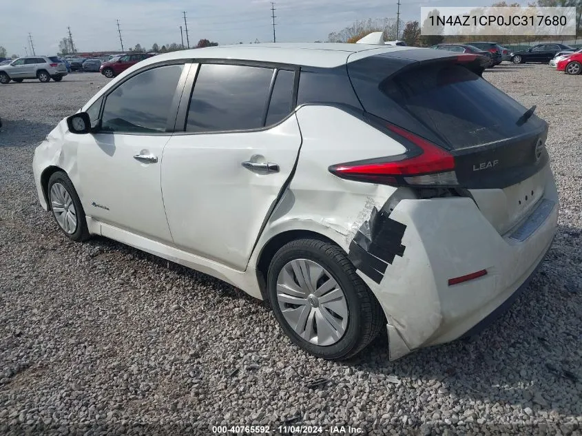 2018 Nissan Leaf S VIN: 1N4AZ1CP0JC317680 Lot: 40765592